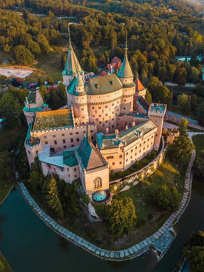 Le 100 mete europee., castello di Boiovice in Slovacchia